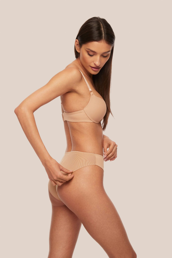 Gładki Biustonosz Bez Fiszbin Push Up Bra