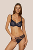 Thong With Double Tulle Royal Blue