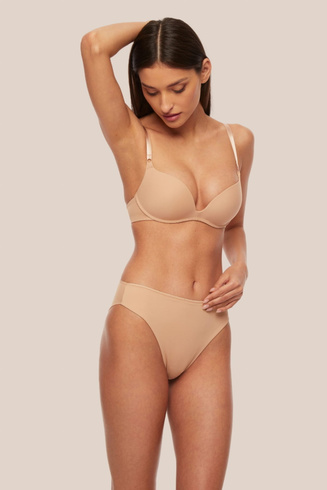 Gładki Biustonosz Bez Fiszbin Push Up Bra